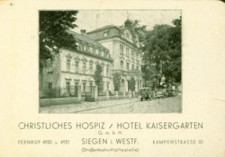 Christliches Hospiz neben dem Hotel Kaisergarten