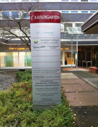 Kaisergarten Siegen - Infosäule