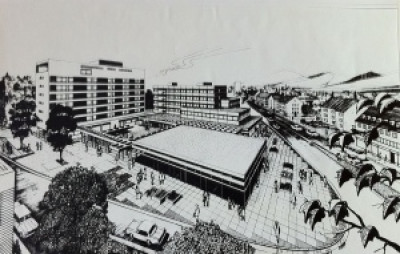 Kaisergarten Siegen - Planungsskizze 1969